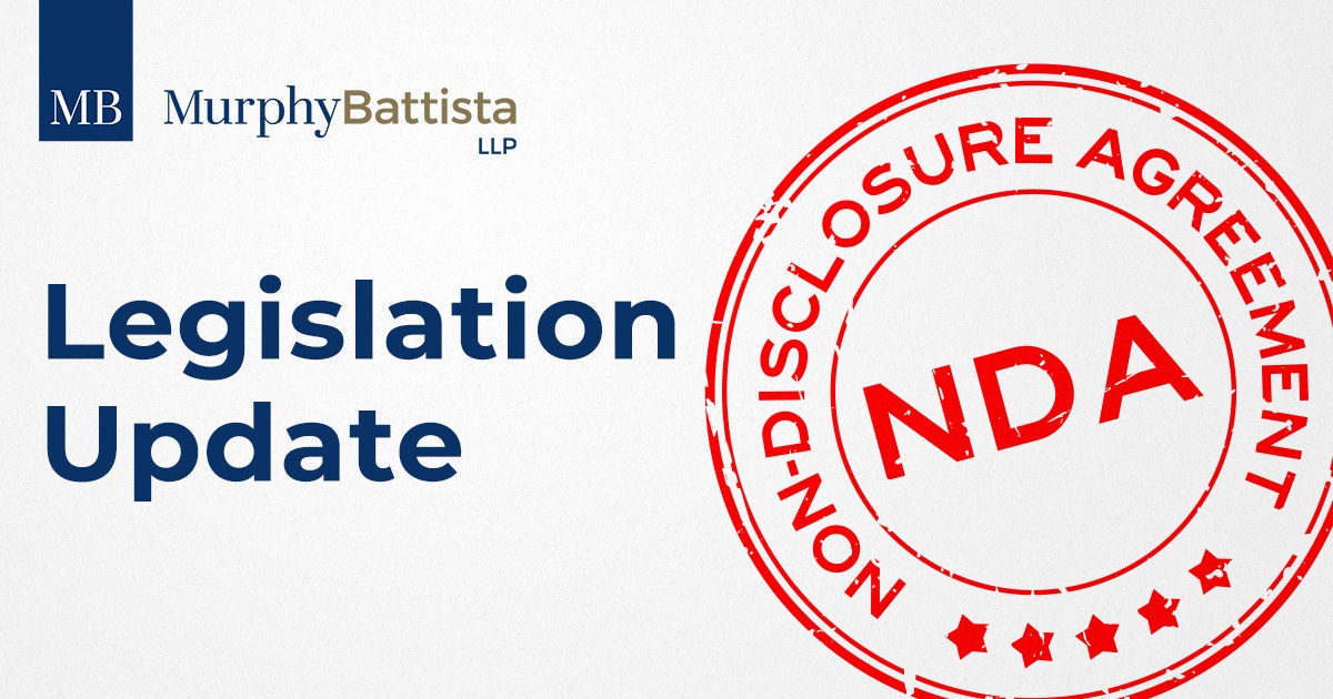 Legislation update (non-disclosure agreements)