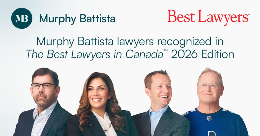 Bill Dick, KC, Irina Kordic, Kevin Gourlay and Joe Murphy, KC recognized in Best Lawyer in Canada™ 2026.